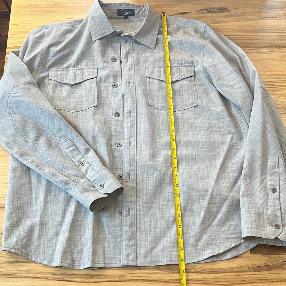 Ibex Gray Button-Up Shirt